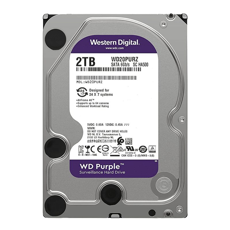 HARD DISK WESTERN DIGITAL PURPLE 2TB