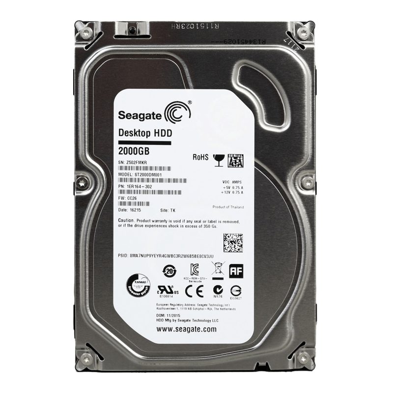 HARD DISK SEAGATE DESKTOP 2TB STOCK