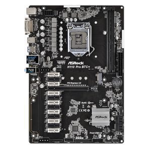 MOTHERBOARD ASROCK H110 PRO BTC+ STOCK