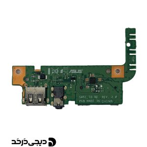 برد یو اس بی و جک صدا لپ تاپ DAUGHTER BOARD USB AUX ASUS S451LN REV 2.0 FRONT