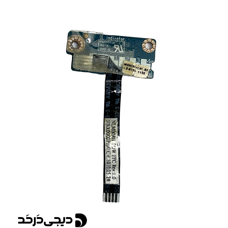 برد سوییچ پاور لپ تاپ DAUGHTER BOARD SWITCH POWER DELL INSPIRON 1121 REV 1.0 WITH FLAT FRONT