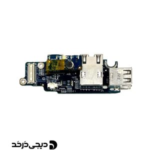 برد یو اس بی و شبکه لپ تاپ DAUGHTER BOARD USB LAN DELL LATITUDE D620 REV 1.0 FRONT
