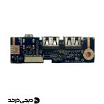 برد یو اس بی و فایروایر لپ تاپ DAUGHTER BOARD USB FIREWIRE DELL VOSTRO 1520 REV 1.0 BACK