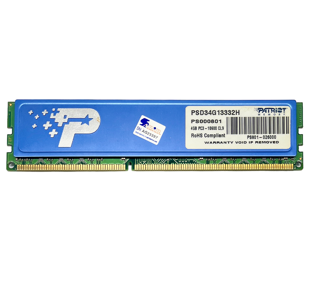 رم کامپیوتر RAM PATRIOT 4GB 1333 DDR3 STOCK