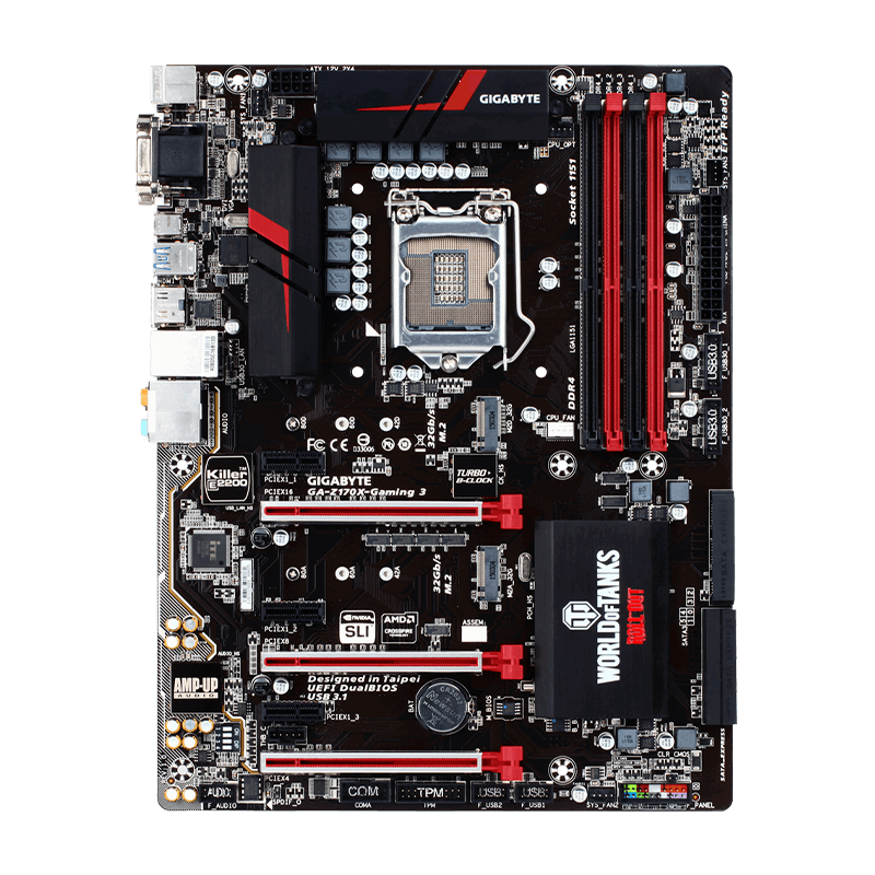 مادربرد MB GIGABYTE GA-Z170X-GAMING 3 STOCK