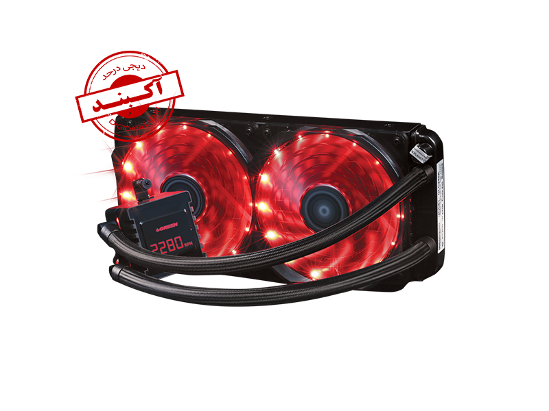 فن خنک کننده FAN WATER COOLING GREEN GLACIER EVO 240
