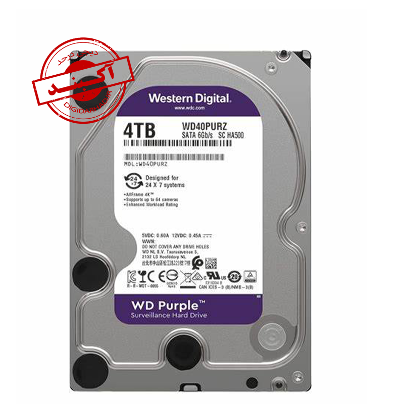HARD DISK WESTERN DIGITAL PURPLE 4TB NEW