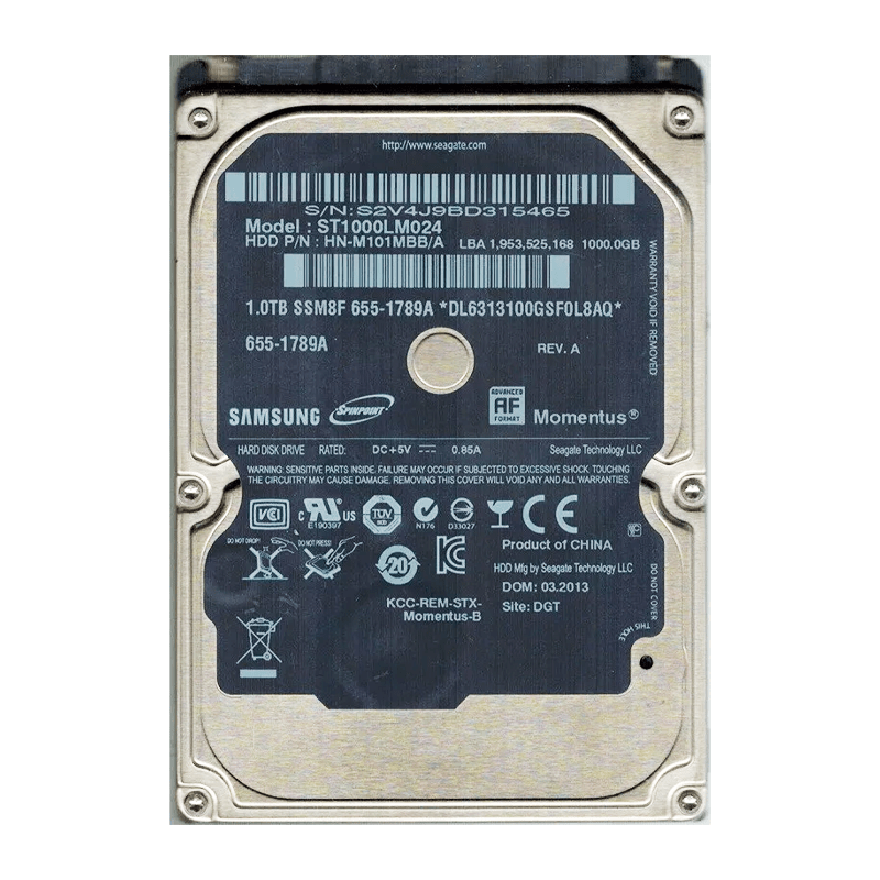 HARD DISK LAPTOP SAMSUNG 1TB STOCK