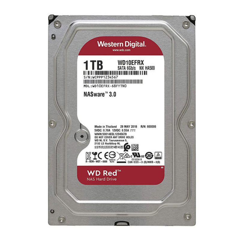 HARD DISK WESTERN DIGITAL RED 1TB STOCK