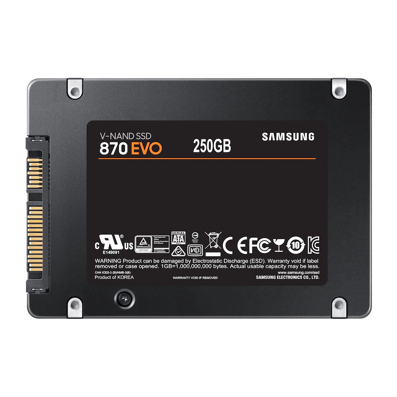 SSD SAMSUNG 870EVO 250GB STOCK