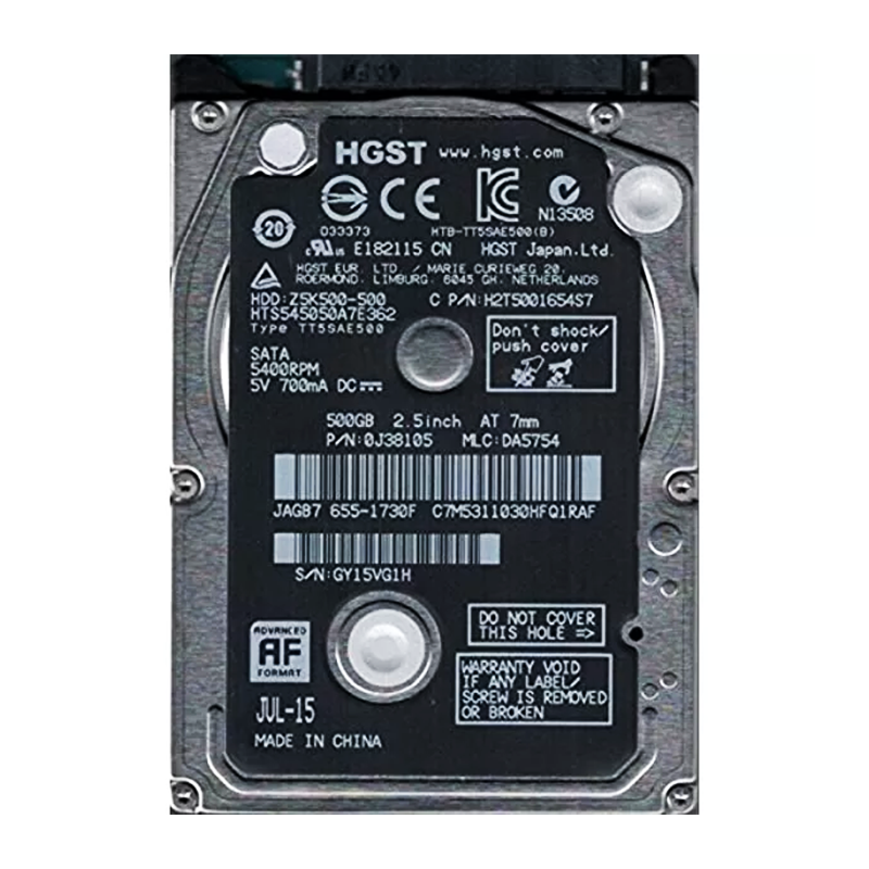 HARD DISK LAPTOP HGST 500GB STOCK