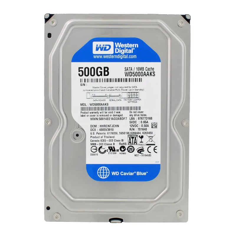 هارد دیسک HARD DISK WESTERN DIGITAL BLUE 500GB STOCK