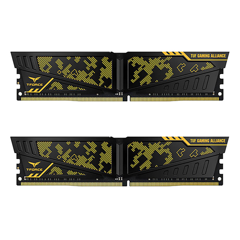 رم کامپیوتر RAM TEAMGROUP T.FORCE VULCAN TUF GAMING ALLIANCE16GB 3200 DDR4 STOCK